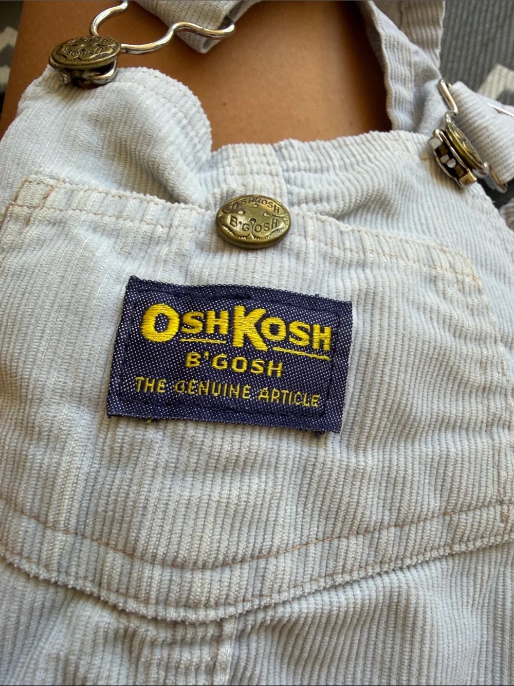 OshKosh B'gosh Light Gray Cord Overalls for Kids